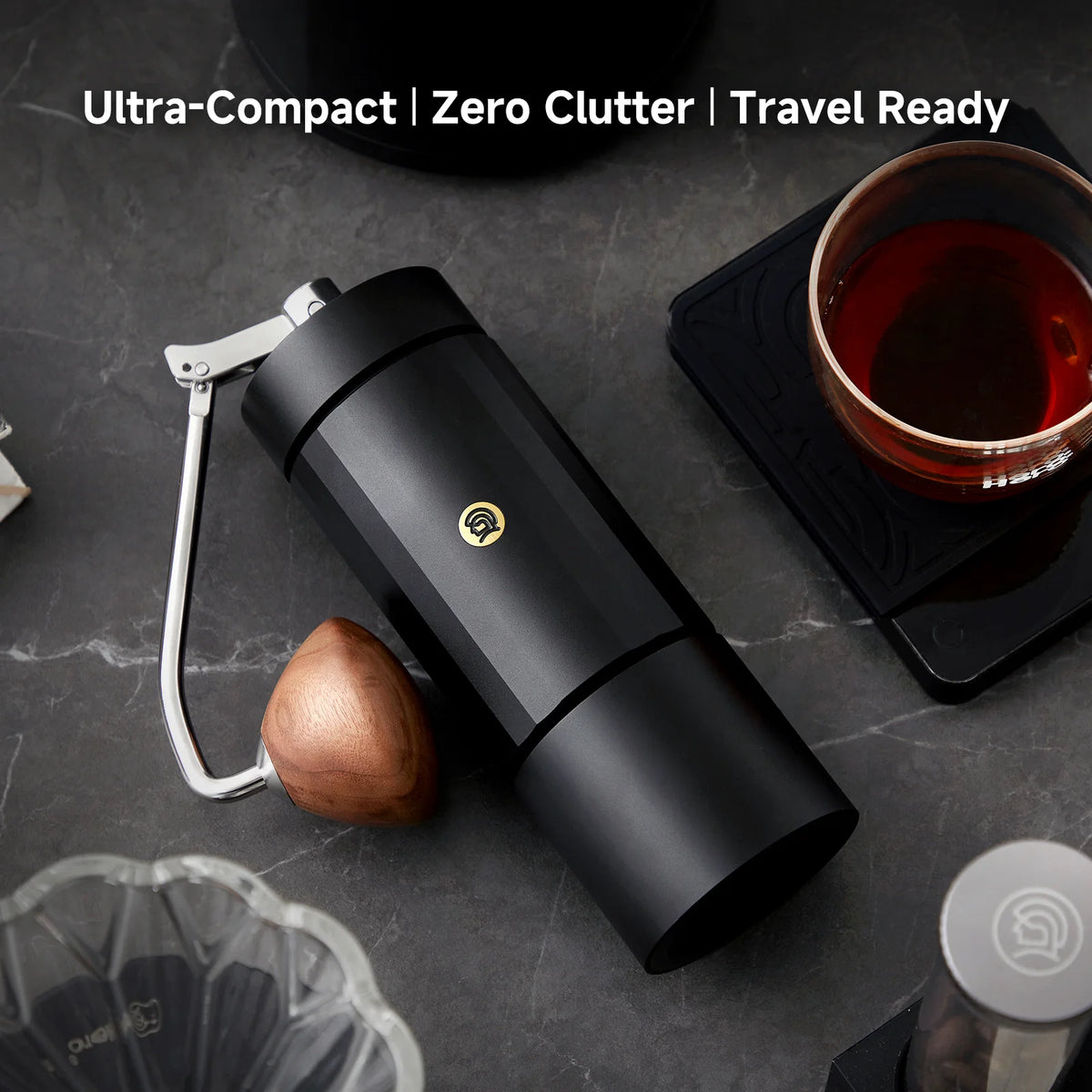 ZEROHERO Z4 X-FOLD Manual Coffee Grinder - Molino Manual 48mm 7-Core