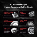 ZEROHERO Z4 X-FOLD Manual Coffee Grinder - Molino Manual 48mm 7-Core