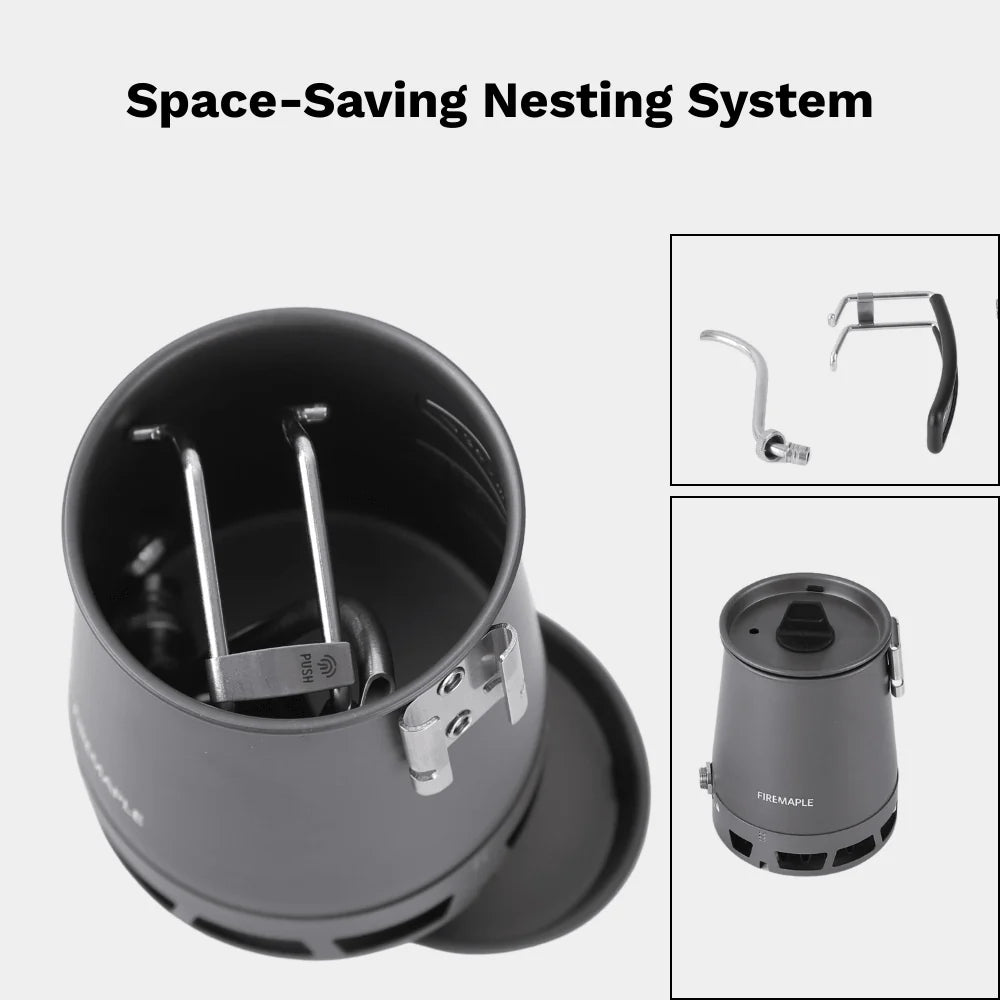Cafetera Cuello de Ganso para Camping Fire-Maple (Antarcti Gooseneck Kettle) | Acero Inoxidable y Control de Flujo Outdoor