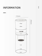 MHW-3BOMBER Coffee Baro Ice Dripper - Cafetera de Goteo Frío 600ml