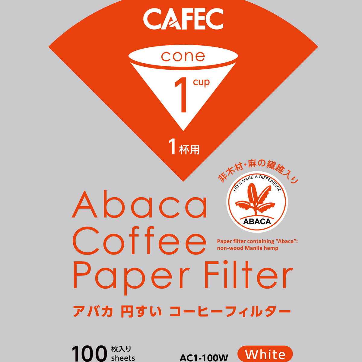 Filtro Cafec Abaca - 100 unidades