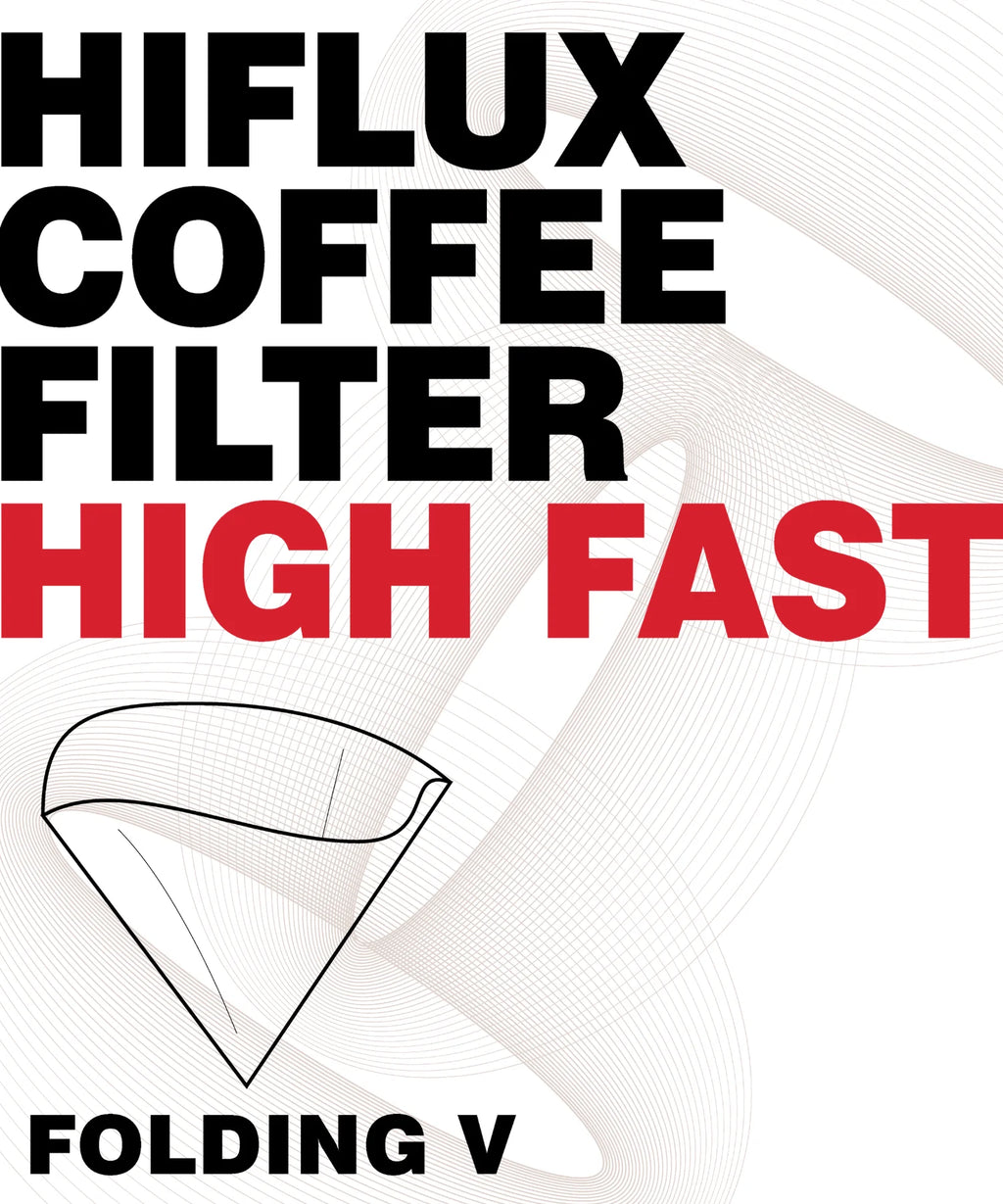 HIFLUX High Fast Coffee Filter – Folding V (50 Unidades)