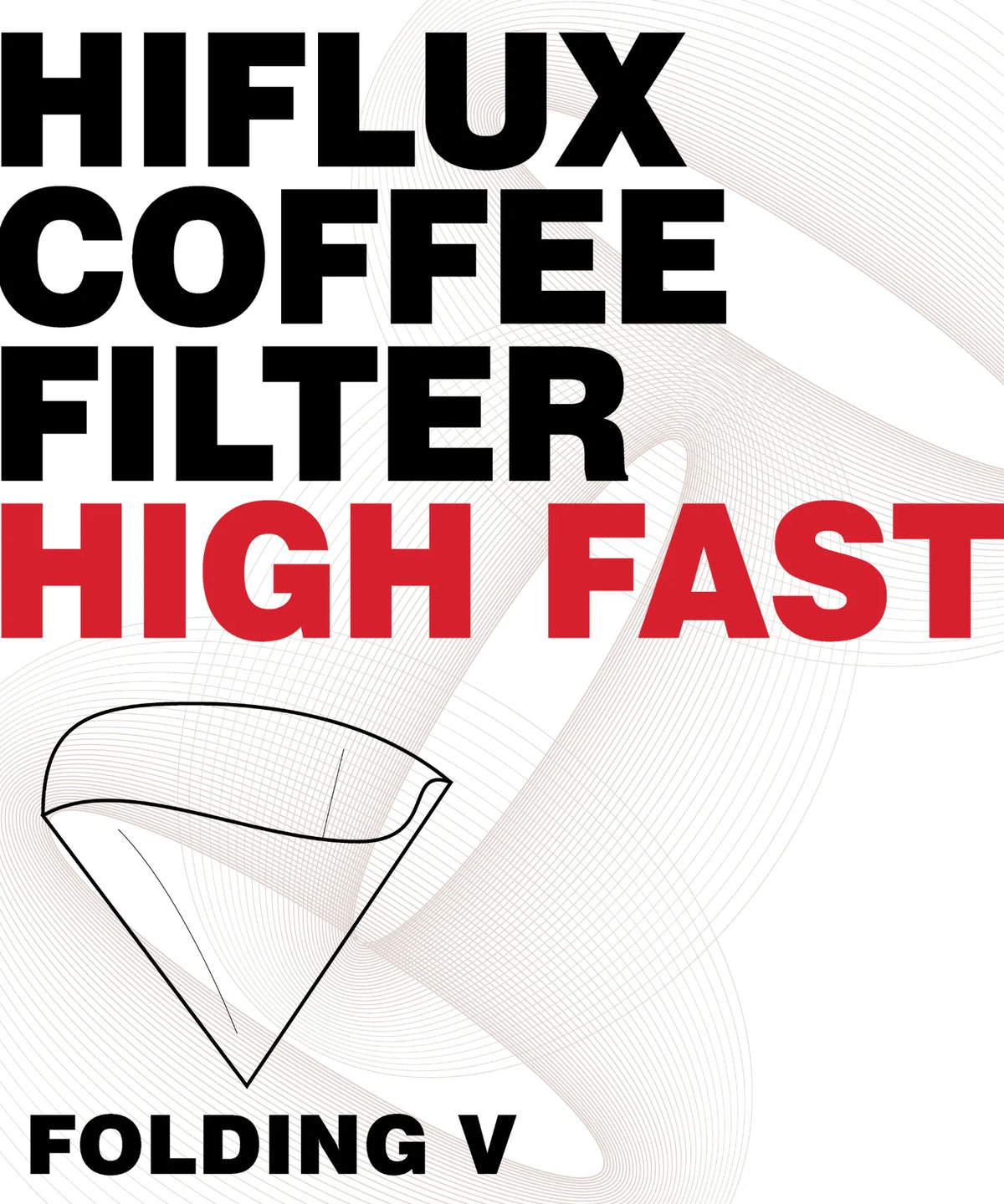 HIFLUX High Fast Coffee Filter – Folding V (50 Unidades)
