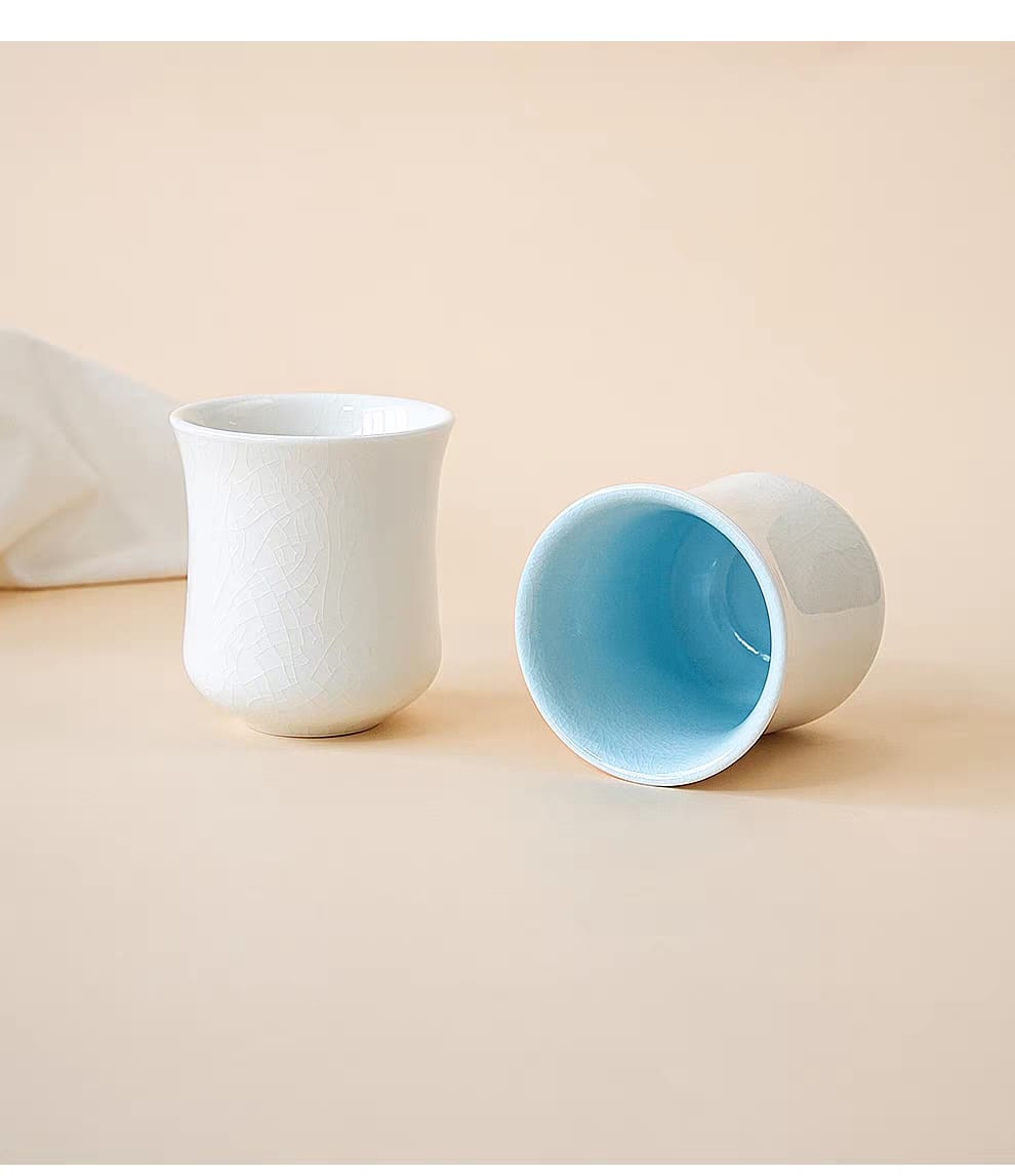 Taza de Cerámica Artesanal - Colección Ice Crack - El Mae de los Filtros